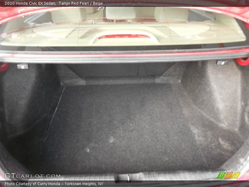 Tango Red Pearl / Beige 2010 Honda Civic EX Sedan