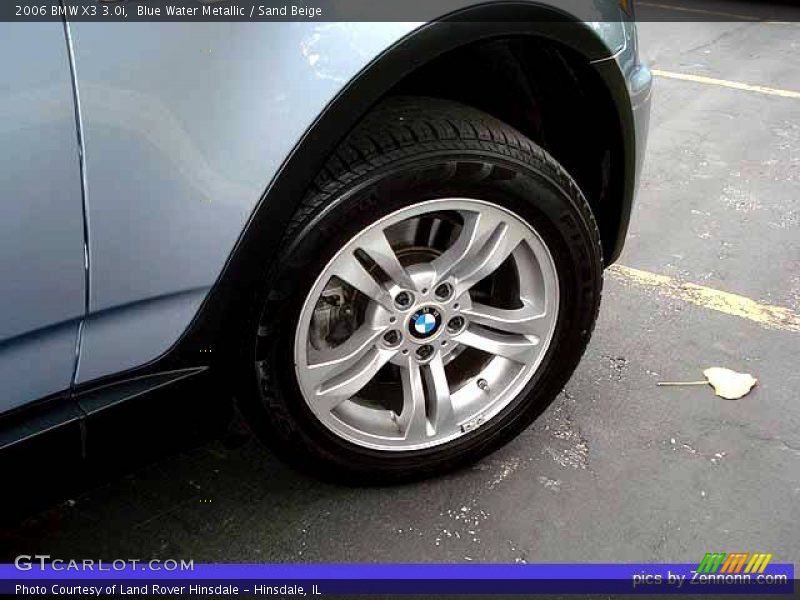 Blue Water Metallic / Sand Beige 2006 BMW X3 3.0i