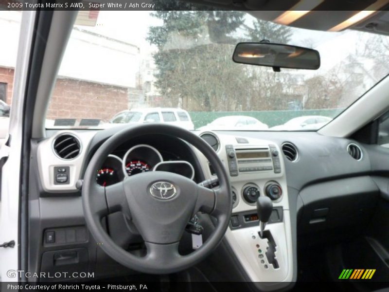 Super White / Ash Gray 2009 Toyota Matrix S AWD