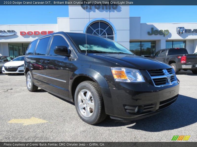 Brilliant Black Crystal Pearl / Dark Slate Gray/Light Shale 2010 Dodge Grand Caravan SXT