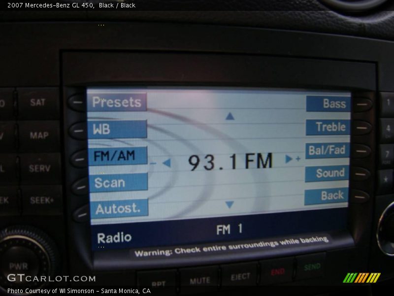 Black / Black 2007 Mercedes-Benz GL 450