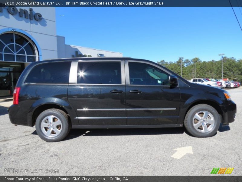 Brilliant Black Crystal Pearl / Dark Slate Gray/Light Shale 2010 Dodge Grand Caravan SXT