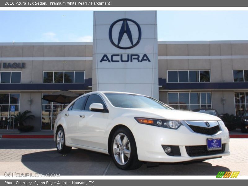 Premium White Pearl / Parchment 2010 Acura TSX Sedan