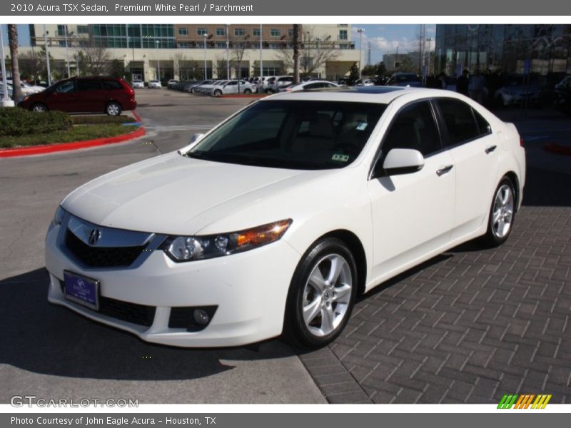 Premium White Pearl / Parchment 2010 Acura TSX Sedan