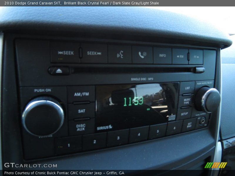 Brilliant Black Crystal Pearl / Dark Slate Gray/Light Shale 2010 Dodge Grand Caravan SXT