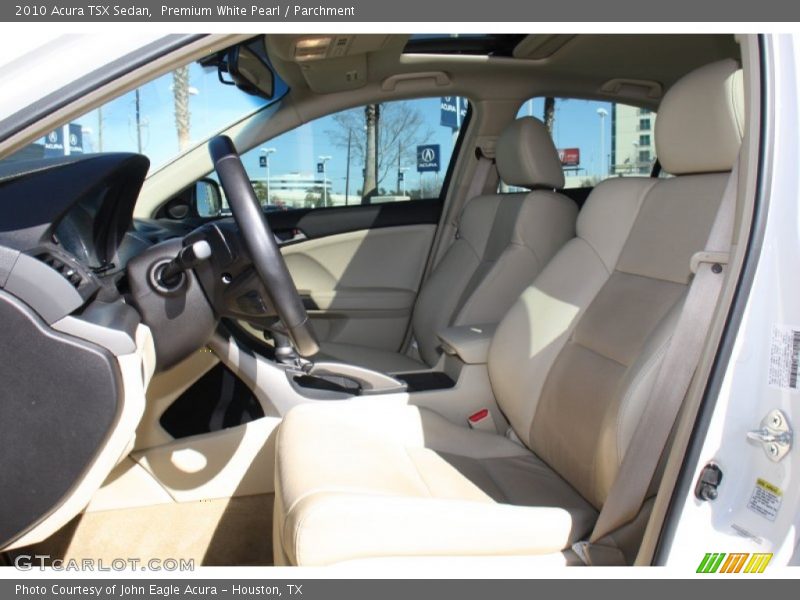 Premium White Pearl / Parchment 2010 Acura TSX Sedan