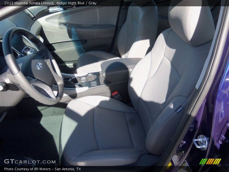 Indigo Night Blue / Gray 2013 Hyundai Sonata Limited