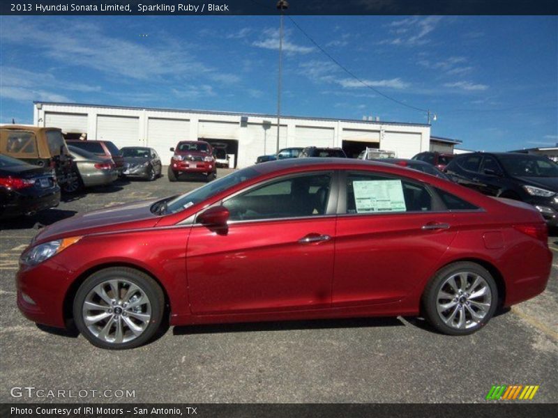 Sparkling Ruby / Black 2013 Hyundai Sonata Limited