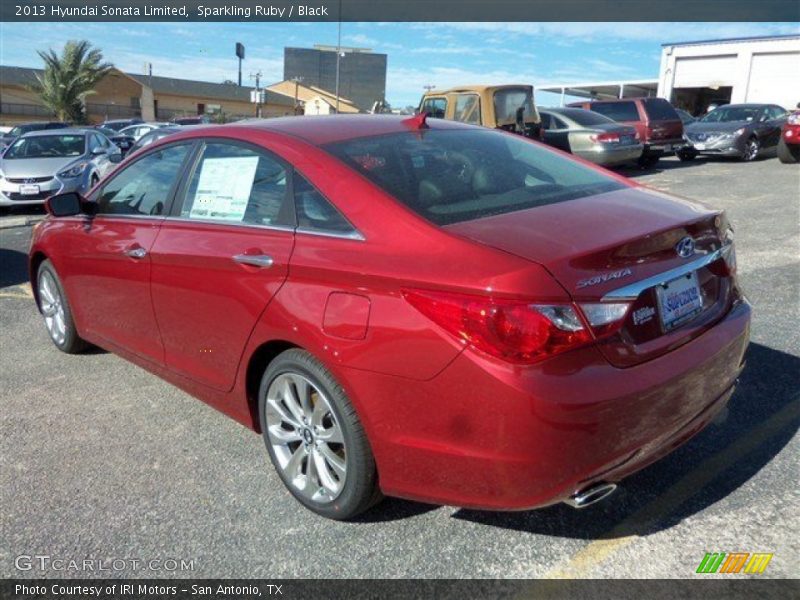 Sparkling Ruby / Black 2013 Hyundai Sonata Limited