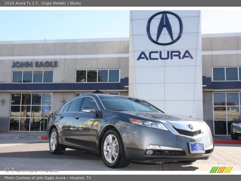 Grigio Metallic / Ebony 2010 Acura TL 3.5