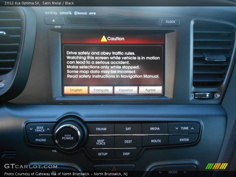 Satin Metal / Black 2012 Kia Optima SX