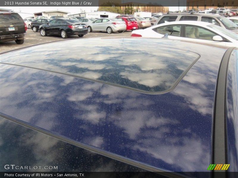 Indigo Night Blue / Gray 2013 Hyundai Sonata SE