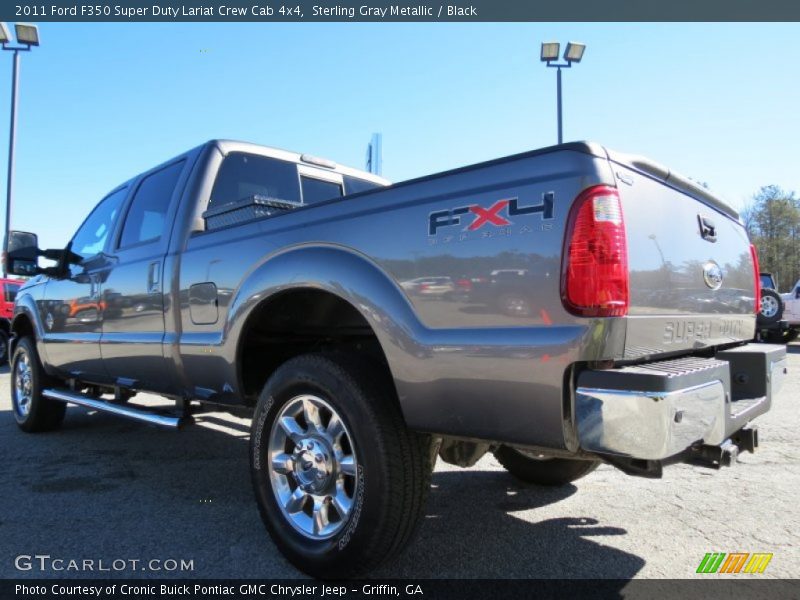 Sterling Gray Metallic / Black 2011 Ford F350 Super Duty Lariat Crew Cab 4x4