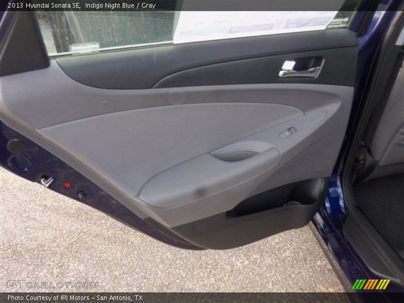 Indigo Night Blue / Gray 2013 Hyundai Sonata SE