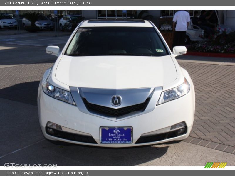 White Diamond Pearl / Taupe 2010 Acura TL 3.5