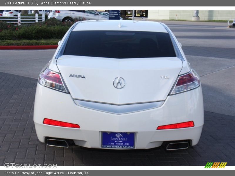 White Diamond Pearl / Taupe 2010 Acura TL 3.5