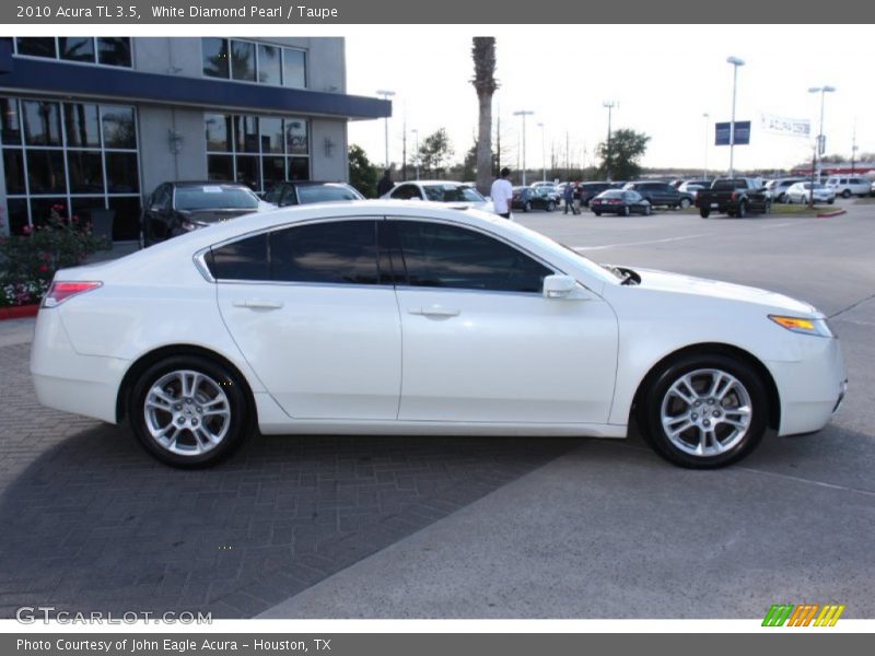 White Diamond Pearl / Taupe 2010 Acura TL 3.5
