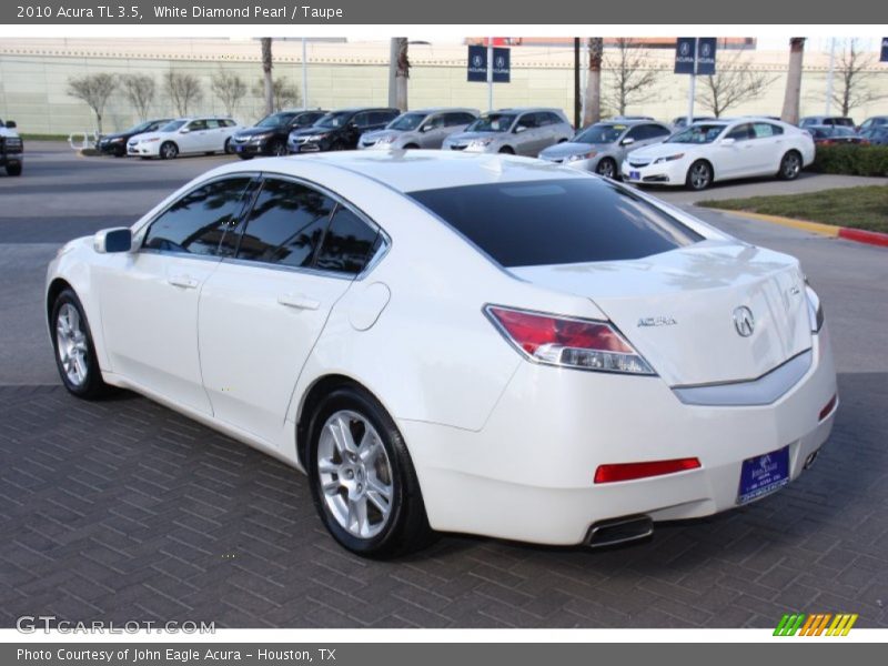 White Diamond Pearl / Taupe 2010 Acura TL 3.5