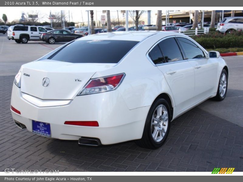 White Diamond Pearl / Taupe 2010 Acura TL 3.5