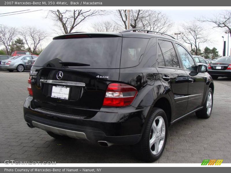Black / Macadamia 2007 Mercedes-Benz ML 350 4Matic