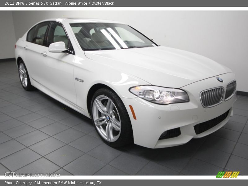 Alpine White / Oyster/Black 2012 BMW 5 Series 550i Sedan