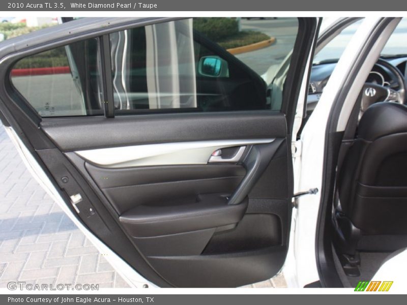 White Diamond Pearl / Taupe 2010 Acura TL 3.5