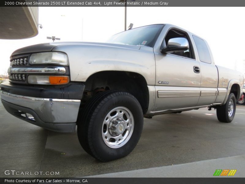 Light Pewter Metallic / Medium Gray 2000 Chevrolet Silverado 2500 LT Extended Cab 4x4