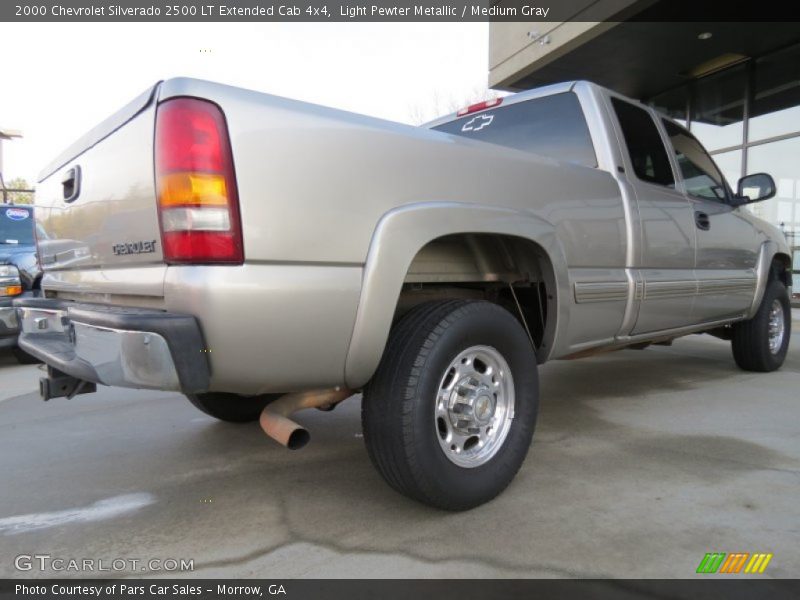 Light Pewter Metallic / Medium Gray 2000 Chevrolet Silverado 2500 LT Extended Cab 4x4