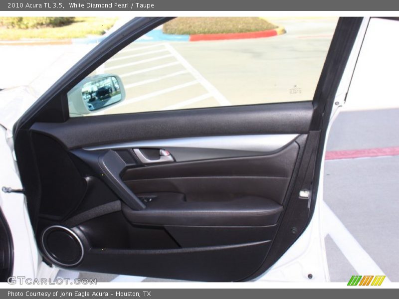 White Diamond Pearl / Taupe 2010 Acura TL 3.5