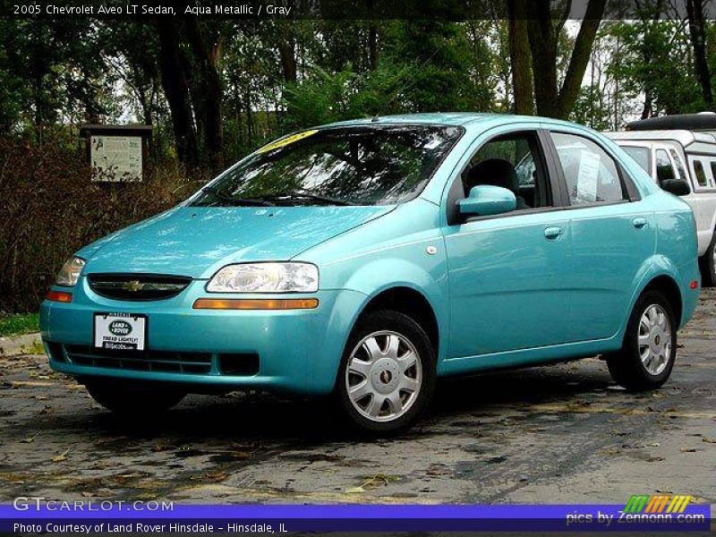 Aqua Metallic / Gray 2005 Chevrolet Aveo LT Sedan