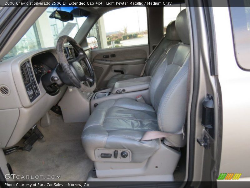 Light Pewter Metallic / Medium Gray 2000 Chevrolet Silverado 2500 LT Extended Cab 4x4