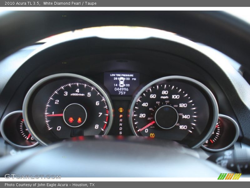 White Diamond Pearl / Taupe 2010 Acura TL 3.5