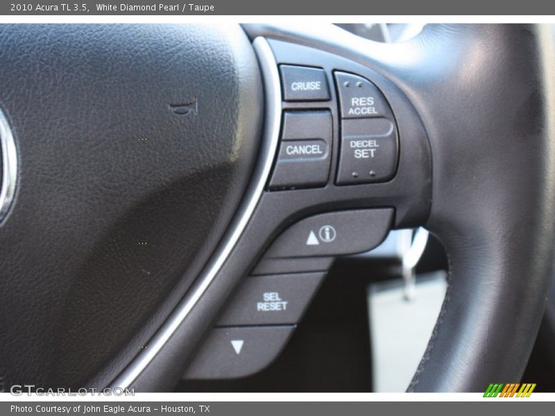 White Diamond Pearl / Taupe 2010 Acura TL 3.5