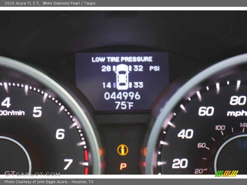 White Diamond Pearl / Taupe 2010 Acura TL 3.5