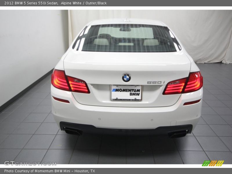 Alpine White / Oyster/Black 2012 BMW 5 Series 550i Sedan
