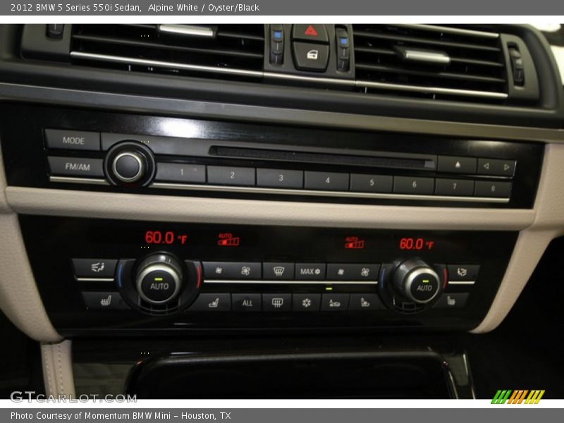 Alpine White / Oyster/Black 2012 BMW 5 Series 550i Sedan