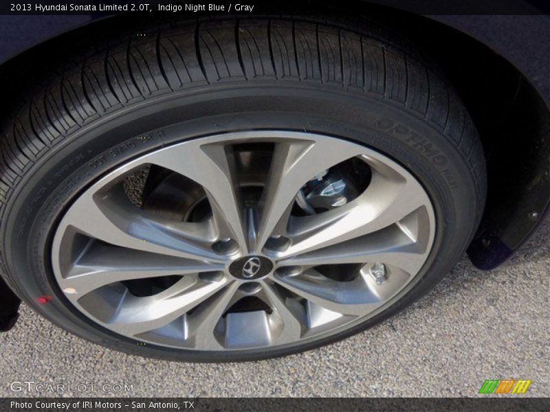 Indigo Night Blue / Gray 2013 Hyundai Sonata Limited 2.0T