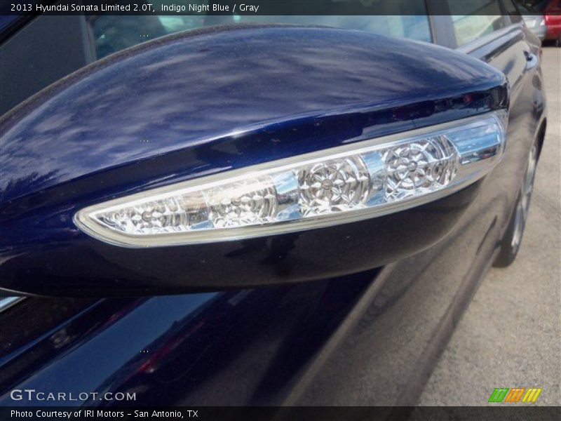 Indigo Night Blue / Gray 2013 Hyundai Sonata Limited 2.0T