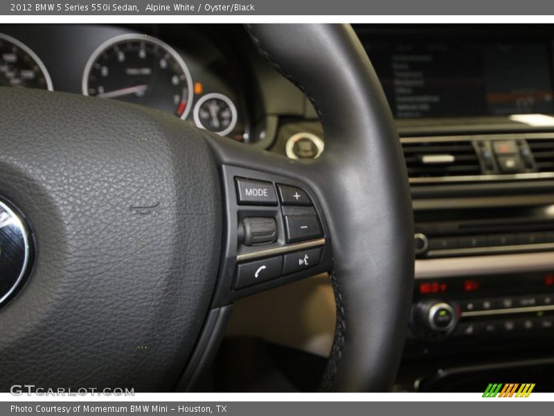 Alpine White / Oyster/Black 2012 BMW 5 Series 550i Sedan