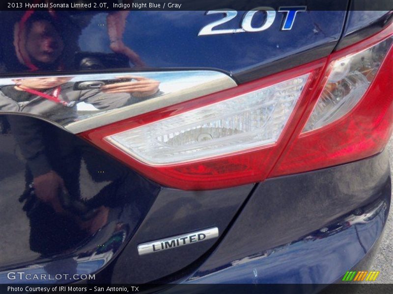 Indigo Night Blue / Gray 2013 Hyundai Sonata Limited 2.0T