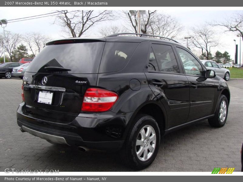 Black / Macadamia 2007 Mercedes-Benz ML 350 4Matic