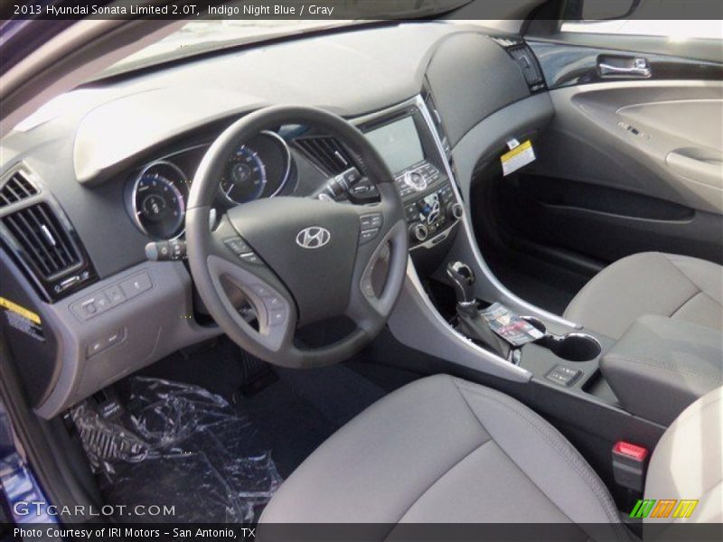 Indigo Night Blue / Gray 2013 Hyundai Sonata Limited 2.0T