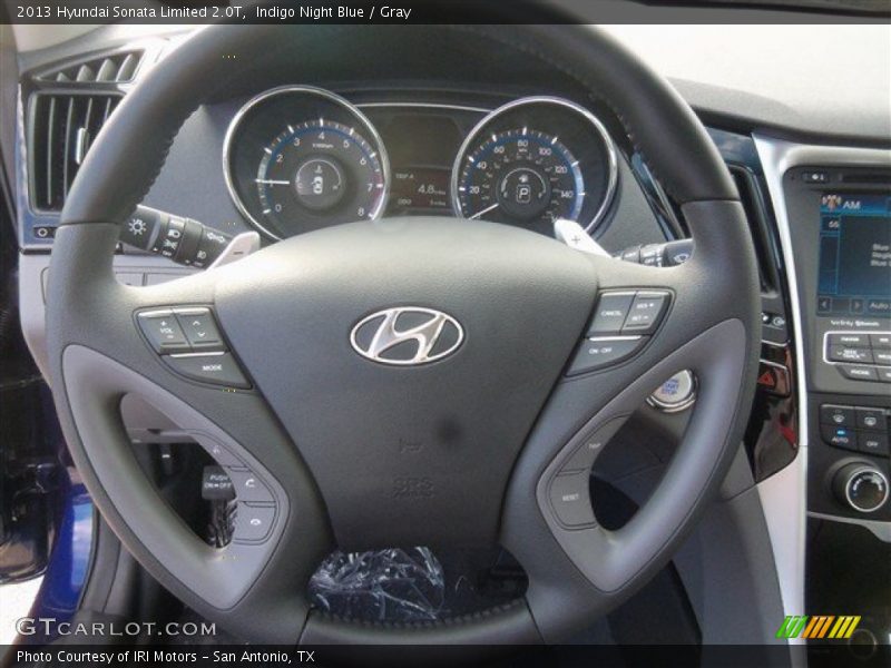 Indigo Night Blue / Gray 2013 Hyundai Sonata Limited 2.0T