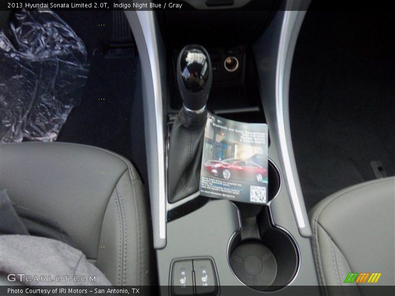 Indigo Night Blue / Gray 2013 Hyundai Sonata Limited 2.0T