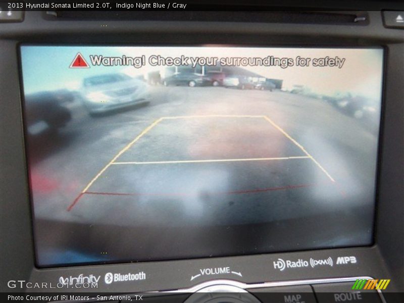 Indigo Night Blue / Gray 2013 Hyundai Sonata Limited 2.0T