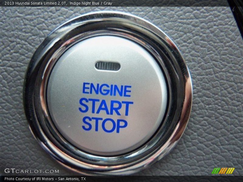 Indigo Night Blue / Gray 2013 Hyundai Sonata Limited 2.0T