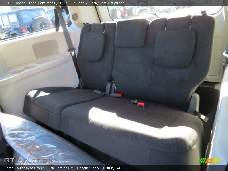 True Blue Pearl / Black/Light Graystone 2013 Dodge Grand Caravan SE