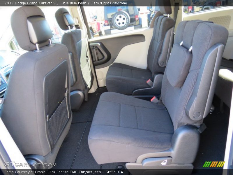 True Blue Pearl / Black/Light Graystone 2013 Dodge Grand Caravan SE