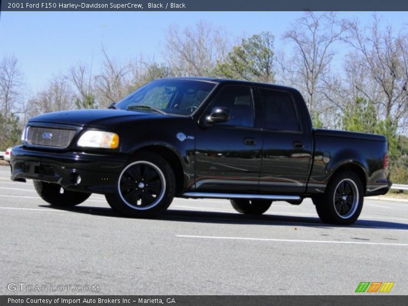 Black / Black 2001 Ford F150 Harley-Davidson SuperCrew