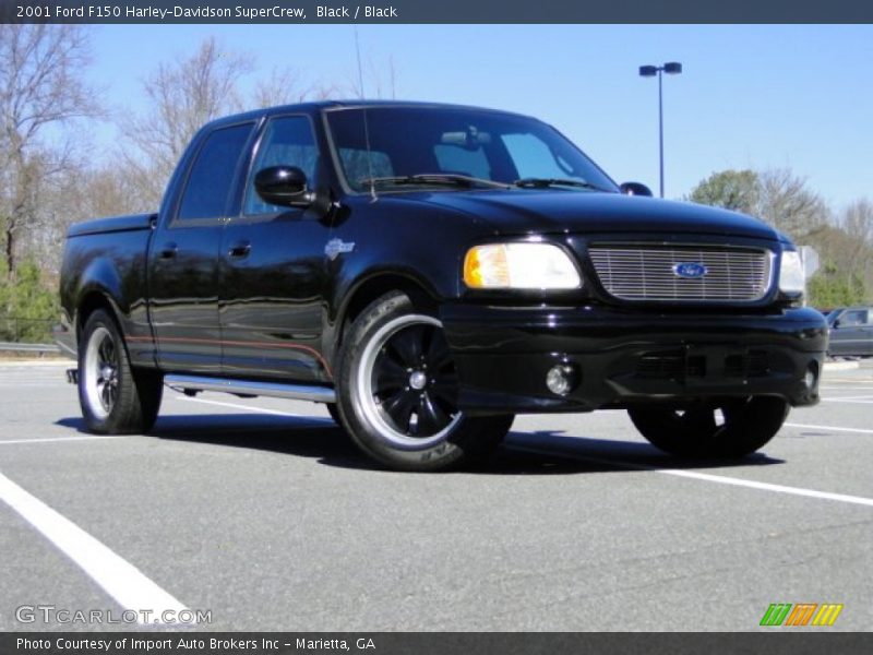 Black / Black 2001 Ford F150 Harley-Davidson SuperCrew